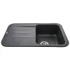 Гранітна мийка Globus Lux OBER 780х500-А0002, чорний металік- Фото 2